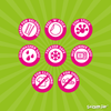 Image of Funky Name Labels | Colourful Stick On Name Labels | Nursery Name Stickers