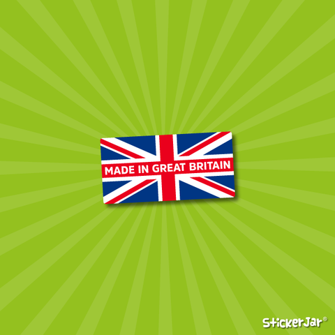 Made In Britain Labels | Union Jack Labels | Customisable Union Jack Stickers 