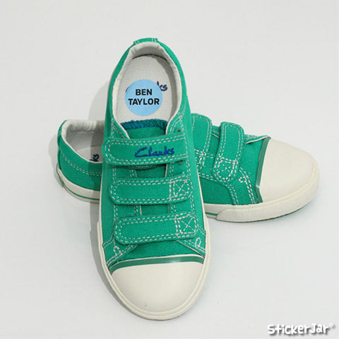 shoe labels | shoe name labels | shoe name stickers