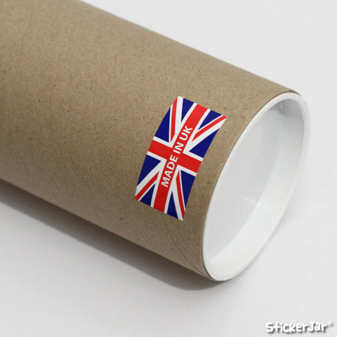 Made In Britain Labels | Union Jack Labels | Customisable Union Jack Stickers 